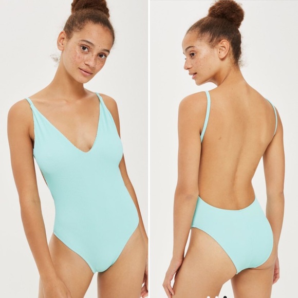Topshop Other - Topshop ‘Pamela’ one-piece swimsuit in ‘Mint’